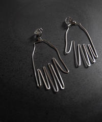 made  by ＂hand＂pierce/earring SILVER
