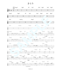 花束 Back Number ベース タブ譜 Bass Score