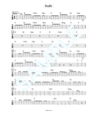 シャルル バルーン Self Cover ベース タブ譜 Bass Score