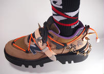 ASTRALBOY 「A.BOY candiru」 Dark beige×Khaki×Purple　28cm