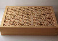 【受注生産】「kumu」 　組子文箱（大）　意匠：弁天亀甲