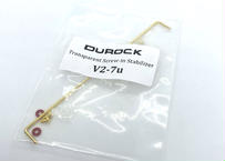 Durock V2-7U PCBマウント スタビライザー（クリアボディ/ゴールド）