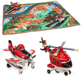 ギフトにお勧め プレーンズ2 ファイヤー レスキュー プレイマットとダスティとブレードレンジ