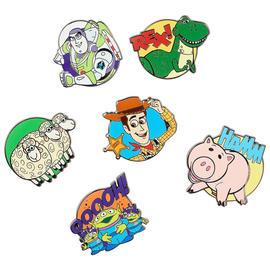 アメリカDisney Store限定の「トイストーリー3」のピンバッジ6種セット