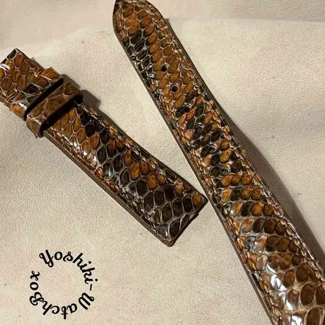 お買得限定品☆夏売れ筋 pyt-144 パイソン 腕時計ベルト ライト
