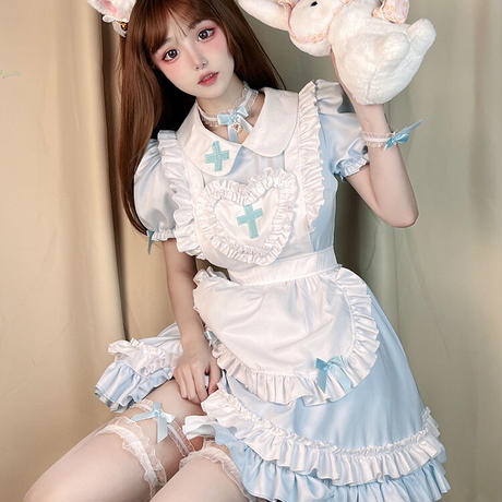 ホワイトブラウン 即購入不可*黒糖マリー ドール風 ロリータ コスプレ