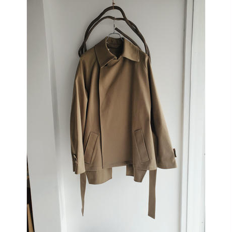新作を海外 Blanc YM Silk Shantung Short Coat - educativaosasco.com.br