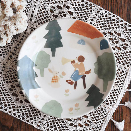 ○2917#0628 香蘭社/小鳥唐草文 筆架、文鎮セット(磁器/廃盤) 定番から