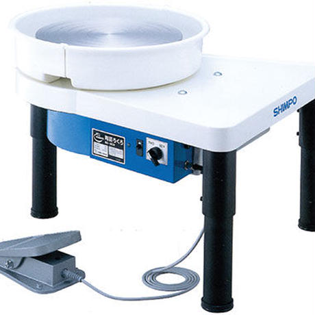 高性能 電動ろくろ 小型 コンパクト 軽量設計 かめ板2枚付き 無段変速