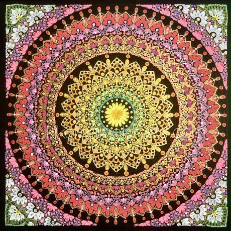 金運UP】曼荼羅アート（原画）