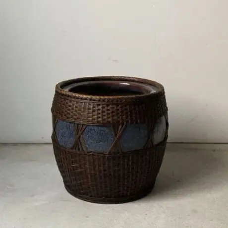 備前焼 在銘 香山窯 特大水鉢 メダカ鉢 睡蓮鉢 一楽 特大火鉢 大火鉢