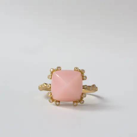 2種類選べる 専用JE263☆高級大粒ピンクオパール10.22ct K18WGヘッド鑑