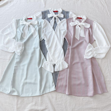 グレンチェックワンピース Stores