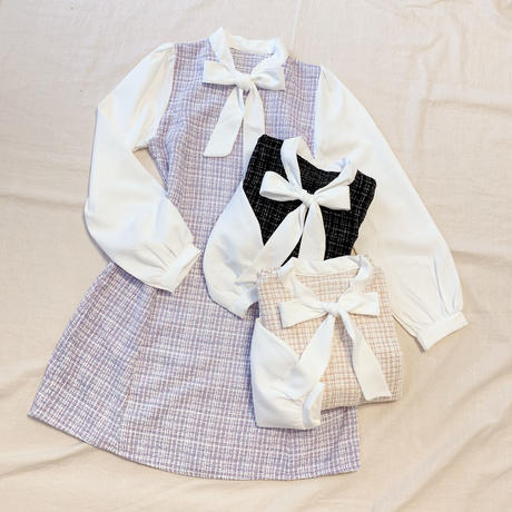 リボン付きワンピース Stores