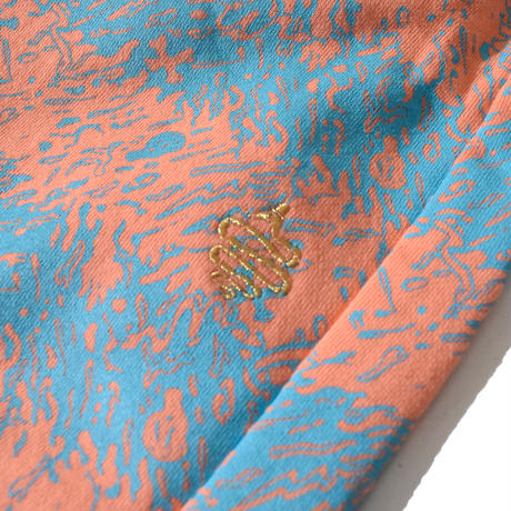 Skull Border Saluel Pants(Orange)