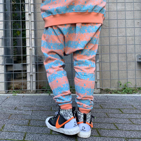 Skull Border Saluel Pants(Orange)
