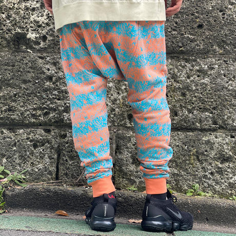 Skull Border Saluel Pants(Orange)
