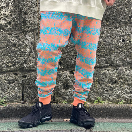 Skull Border Saluel Pants(Orange)