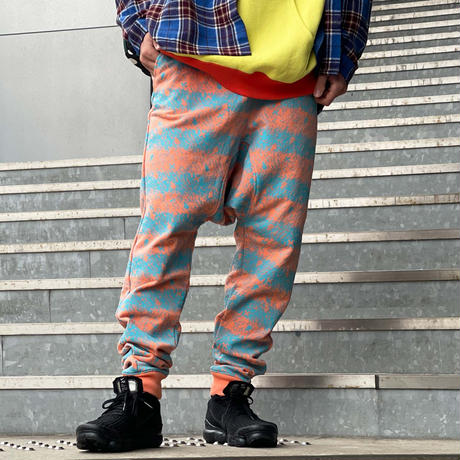 Skull Border Saluel Pants(Orange)