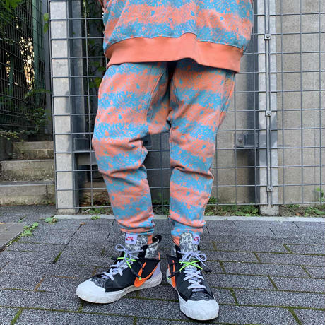 Skull Border Saluel Pants(Orange)