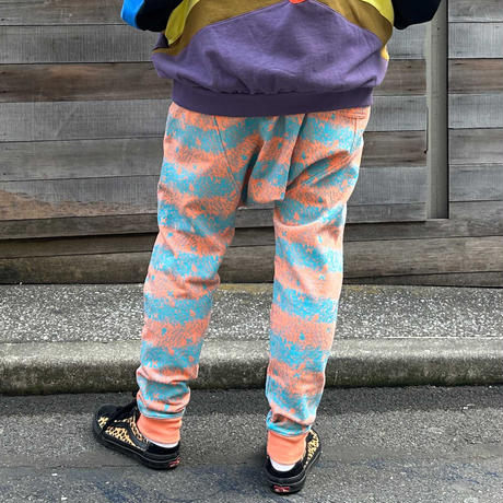 Skull Border Saluel Pants(Orange)