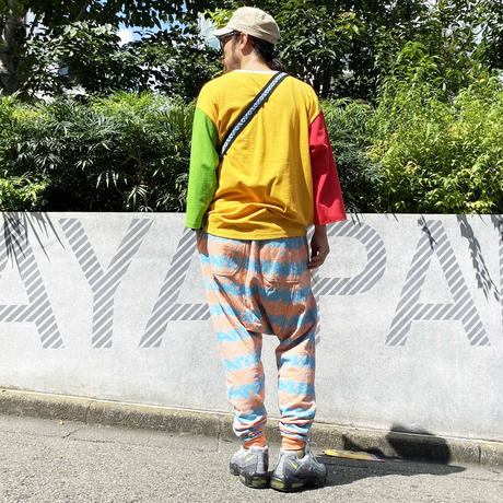 Skull Border Saluel Pants(Orange)