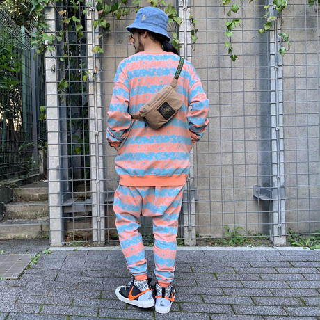 Skull Border Saluel Pants(Orange)