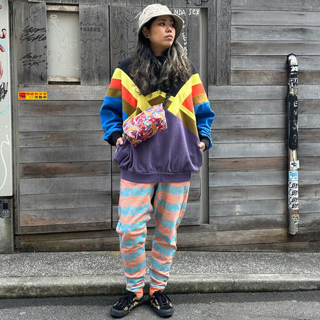 Skull Border Saluel Pants(Orange)