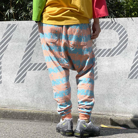 Skull Border Saluel Pants(Orange)