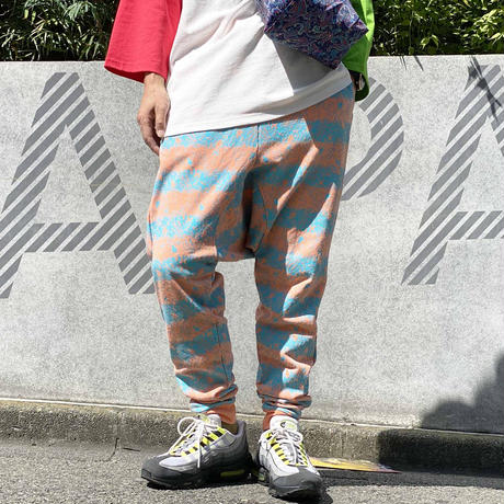 Skull Border Saluel Pants(Orange)