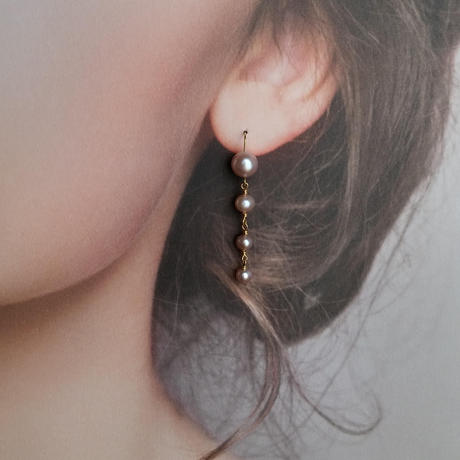 海外正規品 ピンクコーラル ブランチ パール ピアス Bellaanela 567 最新の激安