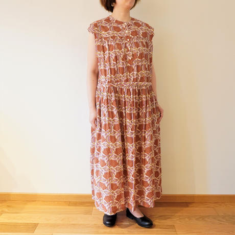 cosmic wonder / カディブロックプリントワンピース | ajmalstud.com