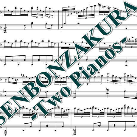two pianos score senbonzakura marasy h zet senbonzakura sheet music