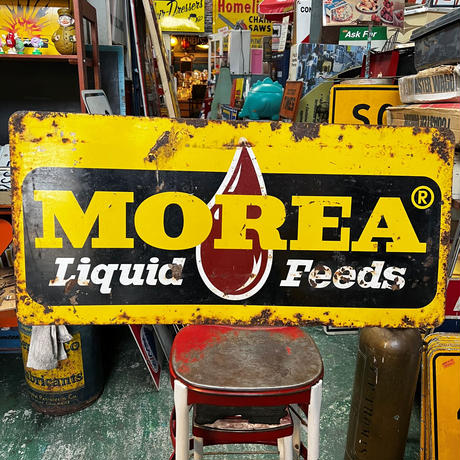 MOREA　ヴィンテージ　両面看板　15-331