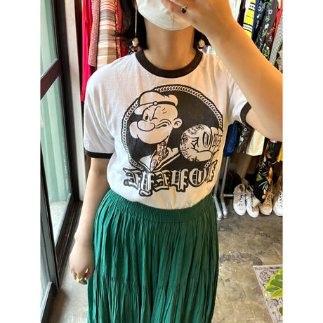 POPEYE ringer  T-shirt