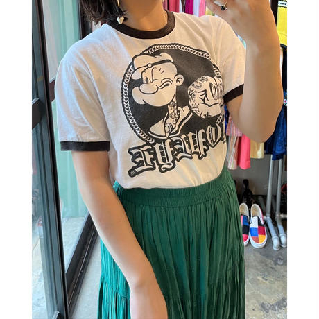 POPEYE ringer  T-shirt
