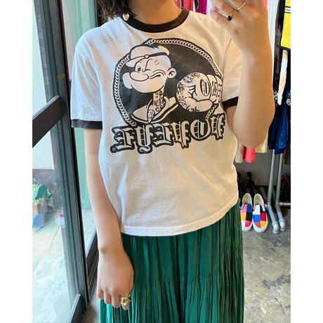 POPEYE ringer  T-shirt
