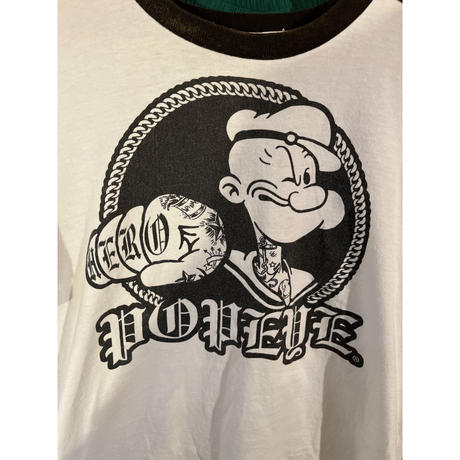 POPEYE ringer  T-shirt