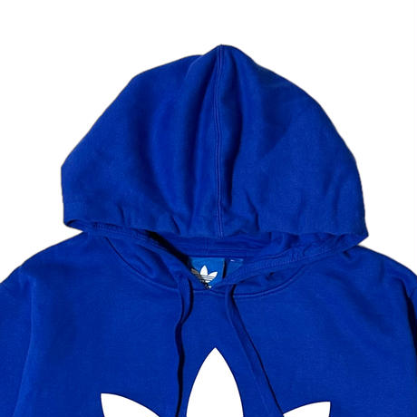 TAK685さ adidas 90s トレフォイルロゴ ビックロゴ スウェットシャツ パーカー メンズL