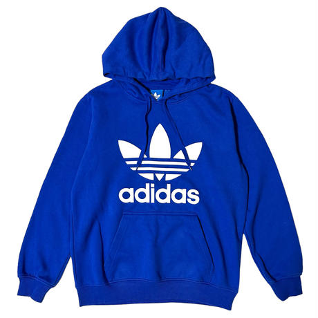TAK685さ adidas 90s トレフォイルロゴ ビックロゴ スウェットシャツ パーカー メンズL