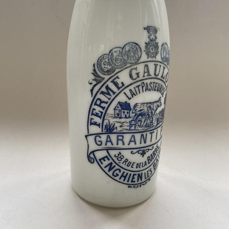 １９５０年代　ミルクグラス　牛乳びん　ゴロワー牧場　２点セット