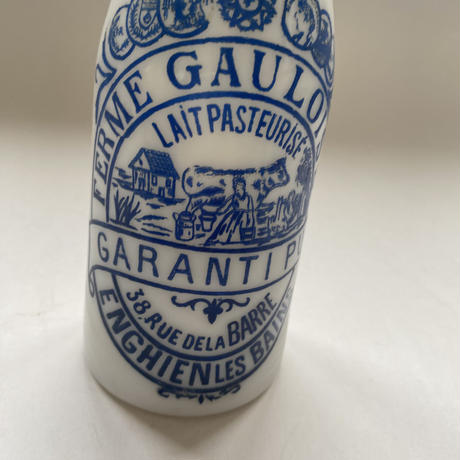 １９５０年代　ミルクグラス　牛乳びん　ゴロワー牧場　２点セット