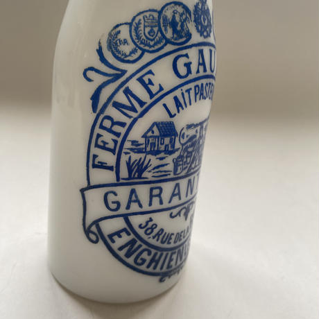 １９５０年代　ミルクグラス　牛乳びん　ゴロワー牧場　２点セット