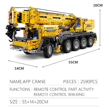 レゴ互換 ラジコンみたいに動く クレーン テクニック モービル・クレーンMK II 42009