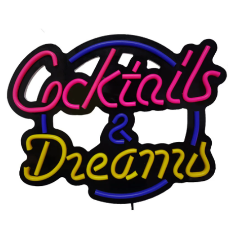 【ネオンライト】 バー 『Cocktails＆Dreams』 BAR CLUB PUB 【ネオ