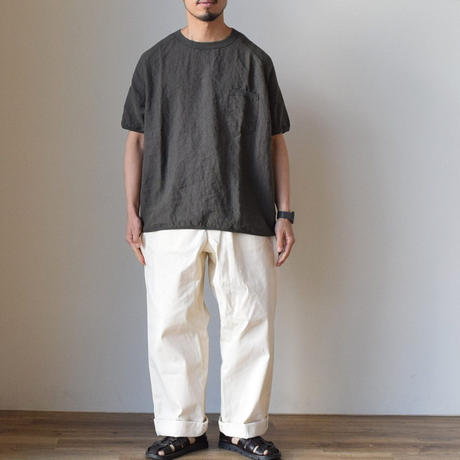 【Re made in tokyo japan】FRENCH LINEN PULL OVER TEE フレンチリネン ラグラン リラックスT【7月上旬入荷予定】