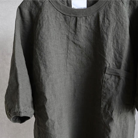 【Re made in tokyo japan】FRENCH LINEN PULL OVER TEE フレンチリネン ラグラン リラックスT【7月上旬入荷予定】