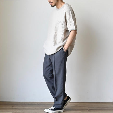 【Re made in tokyo japan】FRENCH LINEN PULL OVER TEE フレンチリネン ラグラン リラックスT【7月上旬入荷予定】