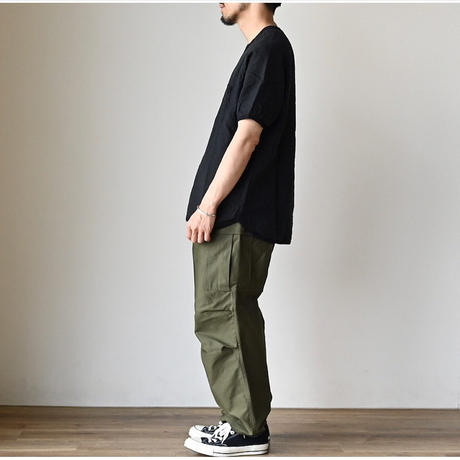 【Re made in tokyo japan】FRENCH LINEN PULL OVER TEE フレンチリネン ラグラン リラックスT【7月上旬入荷予定】