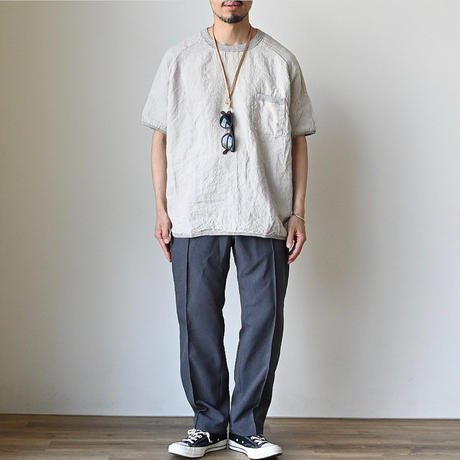 【Re made in tokyo japan】FRENCH LINEN PULL OVER TEE フレンチリネン ラグラン リラックスT【7月上旬入荷予定】
